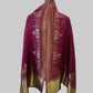 Ladies Taj design zari reversible stole