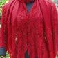 4 Sided Lace Stole - Red