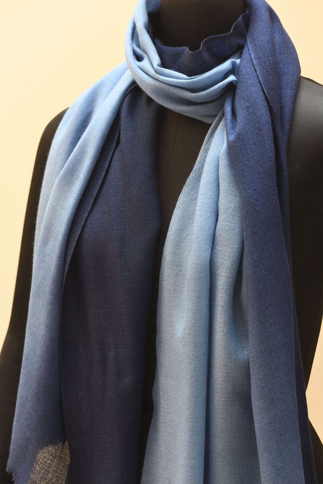Double Shaded Stole - Blue