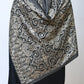 Black paisley Embroidered Stole